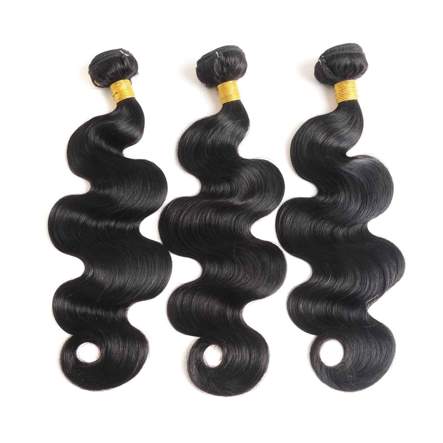 Human Hair Bundles 20 22 24 Inch Body Wave Bundles Human Hair 100% Unprocessed Brazilian Virgin Hair Quick Weave Real Human Hair Extensions Natural Black