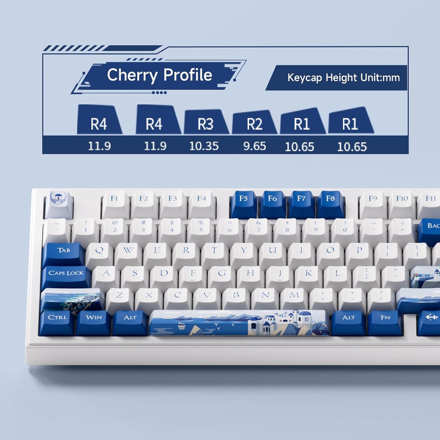 Akko 5098B Wireless Gaming Keyboard with Screen, Santorini Hot-Swappable Mechanical Keyboard with Scroll Wheel, Numberpad, RGB Gasket, Piano Pre Lubed Switch