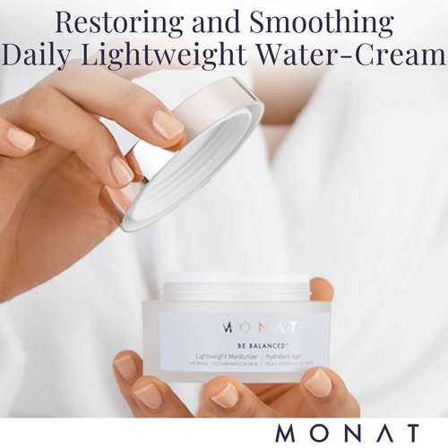 MONAT Be Balanced Lightweight Moisturizer - Restoring & Smoothing Hydrating Face Moisturizer with Hyaluronic Acid. Light Moisturizer Face Cream for Daily Skincare Routine - Net Wt. 45 ml / 1.52 fl oz