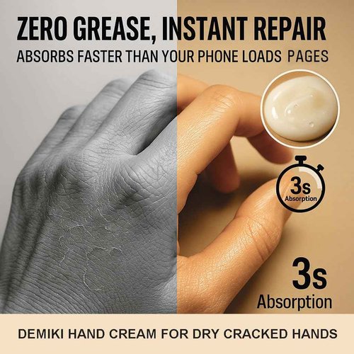 DEMIKI Shea Butter Hand Cream for Dry Cracked Hands, Birthday Gifts for Women,Bridesmaid Gifts,Nurse Gifts,Teacher Appreciation Gifts,Japanese Fragrance Hand Lotion Moisturizer Travel Size1.7fl.ozx4