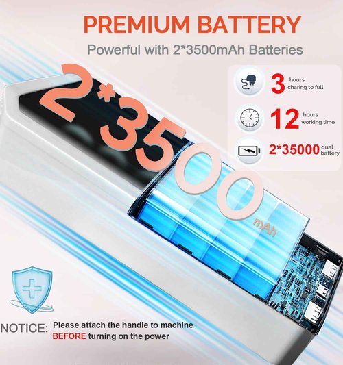 Lumcrissy Professional Nail Drill Machine - Cordless Brushless Motor Nail File, 45000 RPM 2*3500mAh Portable Efile for Acrylic Gel Nails with 6 Bits & ETL-Certified USB Charger for Salon & Home