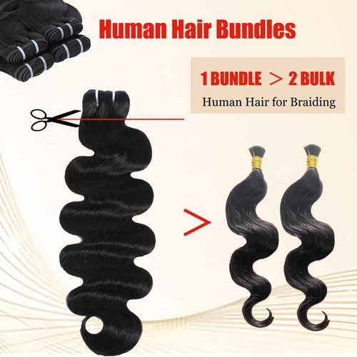 12A 16 18 20 22 Inch Human Hair Bundles Body Wave Bundles Human Hair Thick 4 Bundles 100% Unprocessed Virgin Human Hair Quick Weave Real Human Hair Extensions Natural Black for Women