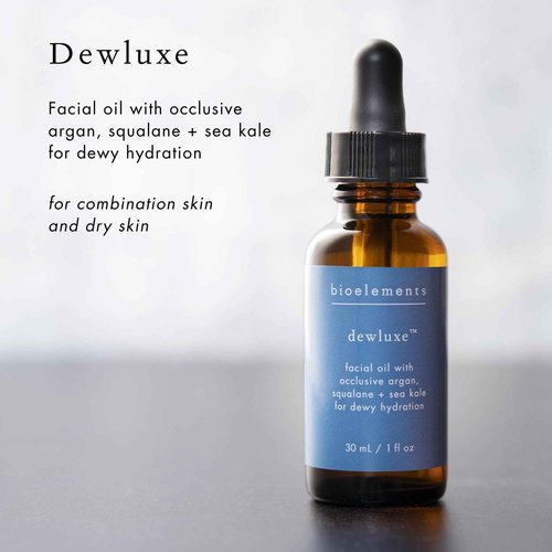 Bioelements Dewluxe - 1 fl oz - Lightweight Face Oil - Hydrates Skin & Diminishes Fine Lines - For Combination & Dry Skin - Vegan, Gluten Free - Never Tested on Animals