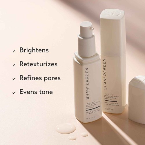 SHANI DARDEN SKIN CARE Lactic Acid Face Serum, Active Night Serum to Help with the Look of Radiant and Smooth Skin, Gentle But Powerful Face Exfoliator, 1.01 fl oz