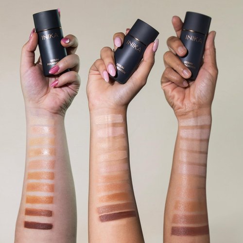 Organic Serum Foundation | Vegan, Buildable Coverage, Weightless Second Skin Feel, Transfer Proof with Skincare Ingredients in Sustainable Packaging. Gratitude 25ml