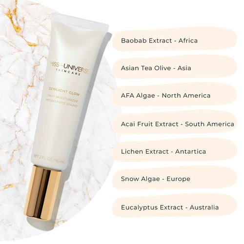 Miss Universe Skincare Dewlight Glow Moisturizer Face Cream 60 mL, Plumping Anti-Aging Hydrating Face Moisturizer for Women and Men, Facial Skin Care Product with Hyaluronic Acid and Niacinamide