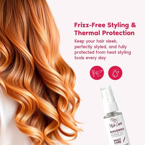 I Belli Capelli Ravenna Hair Straightening Kit – Repair Hair B-tox, Aloe Vera Shampoo & Conditioner, Repair Oil – Anti-Frizz, Intense Hydration, Shine – Formaldehyde-Free – For All Hair Types (4-Pack)