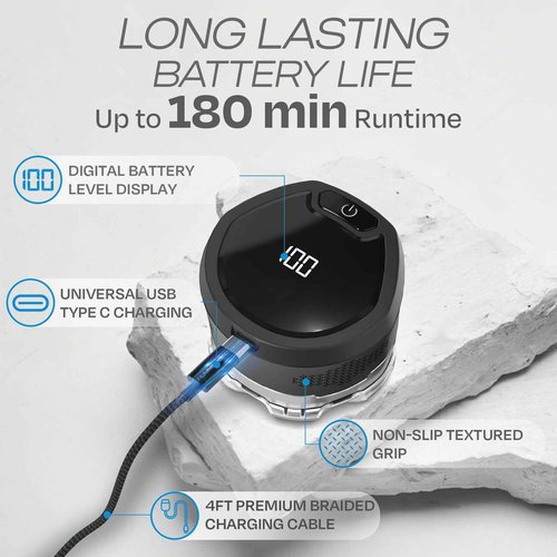 HUMMINGBIRD MK13 Premium Head Shaver, 7 Blade Electric Razors for Men, Cordless USB-C Rechargeable Wet & Dry Electric Head Shavers for Bald Men, Waterproof Skull Shaver, LED Display, Travel Case