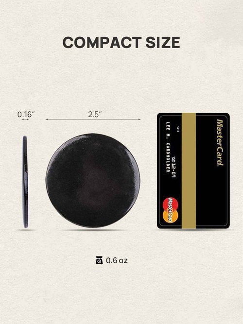 Getinbulk 72 Pcs Compact Small Makeup Mirror Bulk, Mini Travel Pocket Mirror for Purse Women Present Favor (Round, Black)
