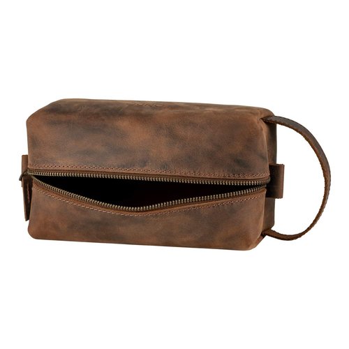 Londo Genuine Leather Travel Toiletry, Makeup, Shaving Organizer Bag - Dopp Kits - Unisex