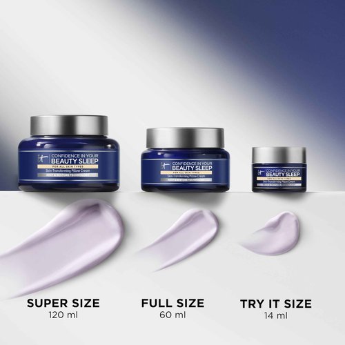 IT Cosmetics Confidence in Your Beauty Sleep - Anti-Aging Night Cream - Visibly Improves Fine Lines, Wrinkles, Dryness, Dullness & Loss of Firmness - With Hyaluronic Acid - 4.06 fl oz
