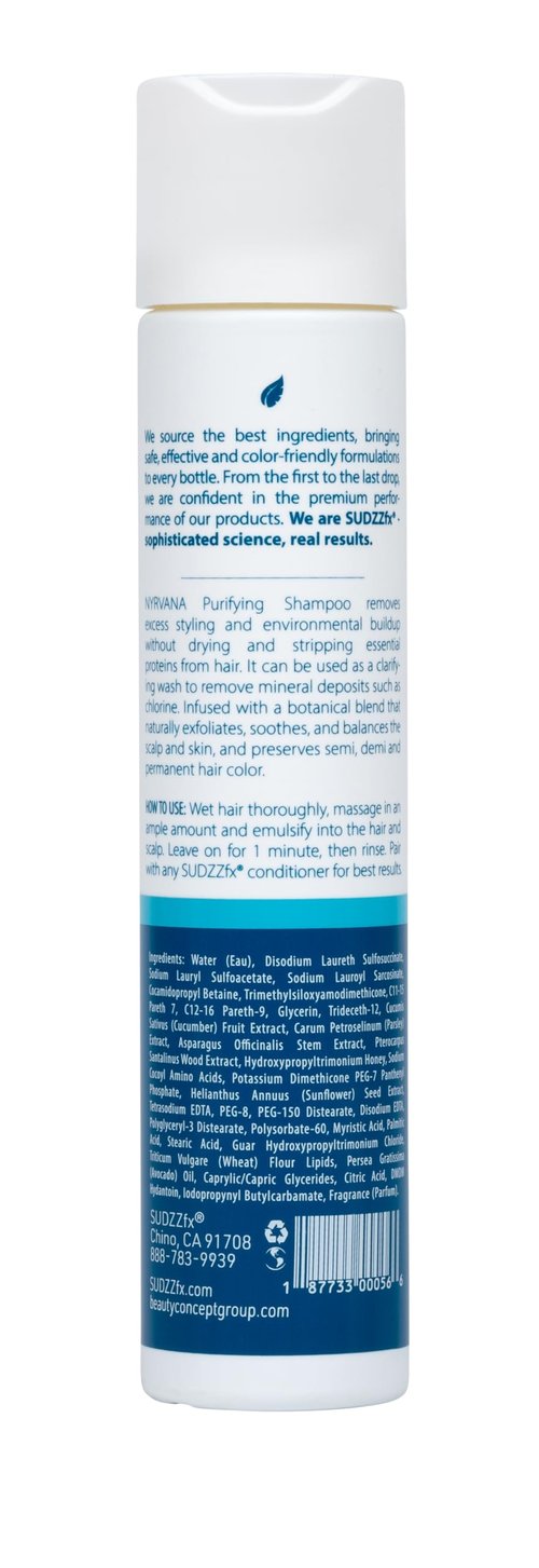 SUDZZFX Nyrvana Purifying Shampoo, 10.1 Fl Oz and Moxee Reconstructing Conditioner, 10.1 Fl Oz