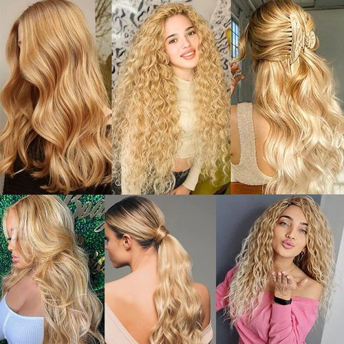 Blonde Bundles Human Hair P27/613 Kinky Curly Bundle 22 24 26 Inch 8A Peruvian Virgin Hair 3 Bundles Two Tone 613 Mixed With Color 27 Bundle Hair Weave