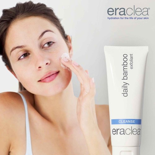 eraclea Daily Bamboo Exfoliant, Gentle Exfoliating Face Wash with Lactic Acid and Hyaluronic Acid. Removes Oil and Impurities to Reveal Even Skin Tone and Texture, For All Skin Types (4 fl oz)