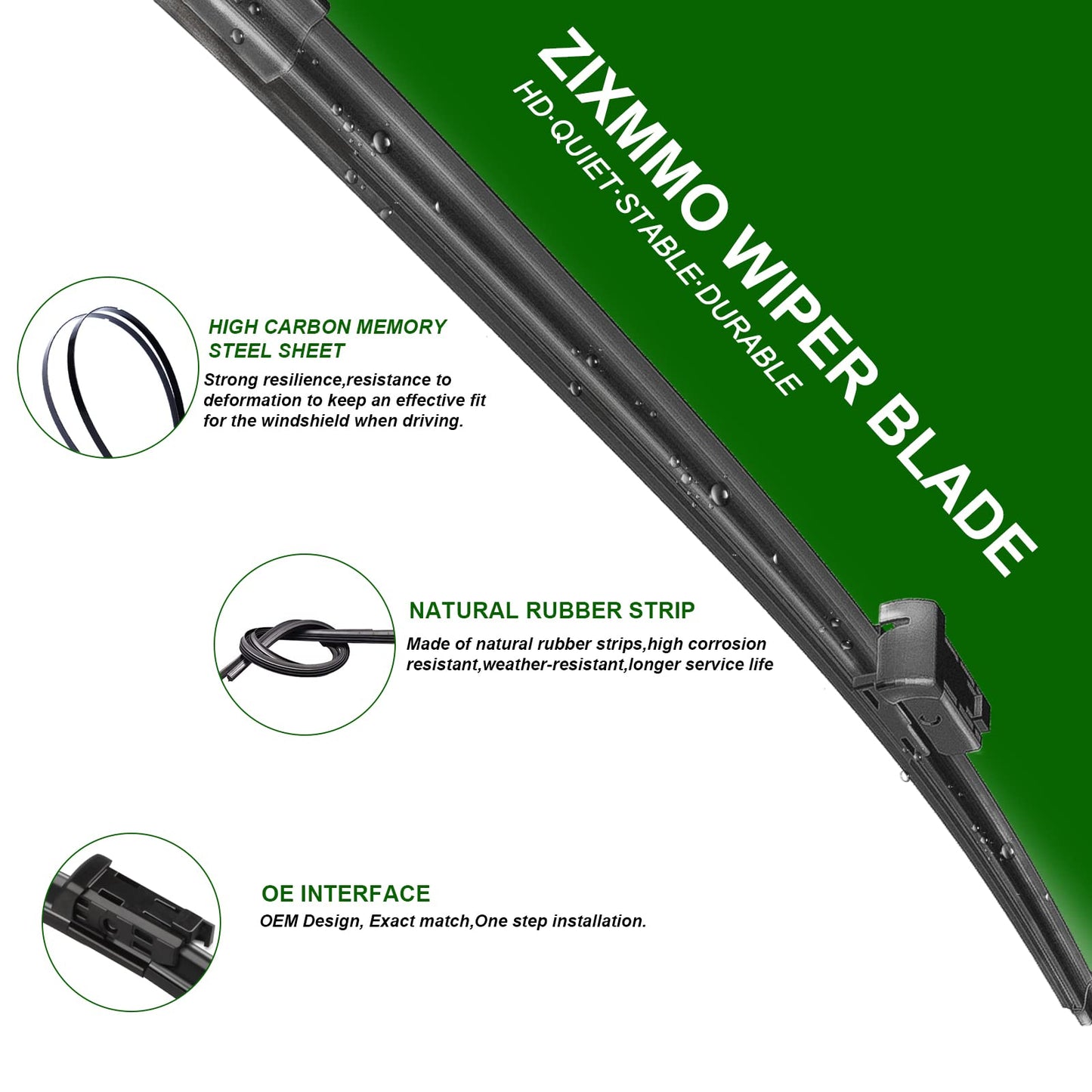 2 Factory Wiper Blades Replacement for 2012-2018 AUDI A6 A7 S6 S7 Original Equipment Windshield Wiper Blades Set - 26"+21" (Set of 2) Top Lock