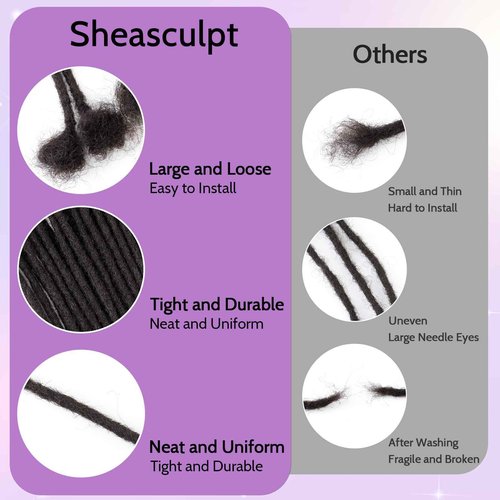 Loc Extensions Human Hair 0.4cm&0.6 cm&0.8cm width 4-18inch 10, 20, 40, 100 strands 100% Human Hair Locs Extensions for Men Women Natural Dreadlocks Can Be Dyed Bleached Curled 0.6cm 10inch 30 Strands