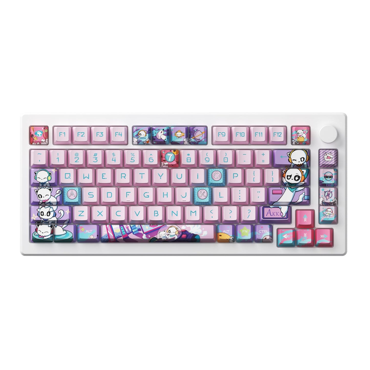 Akko Magnetic Switches Rapid Trigger Gaming Keyboard, MOD007 PC Mechanical Keyboard with Knob, RGB Backlit (Anniversary Version)