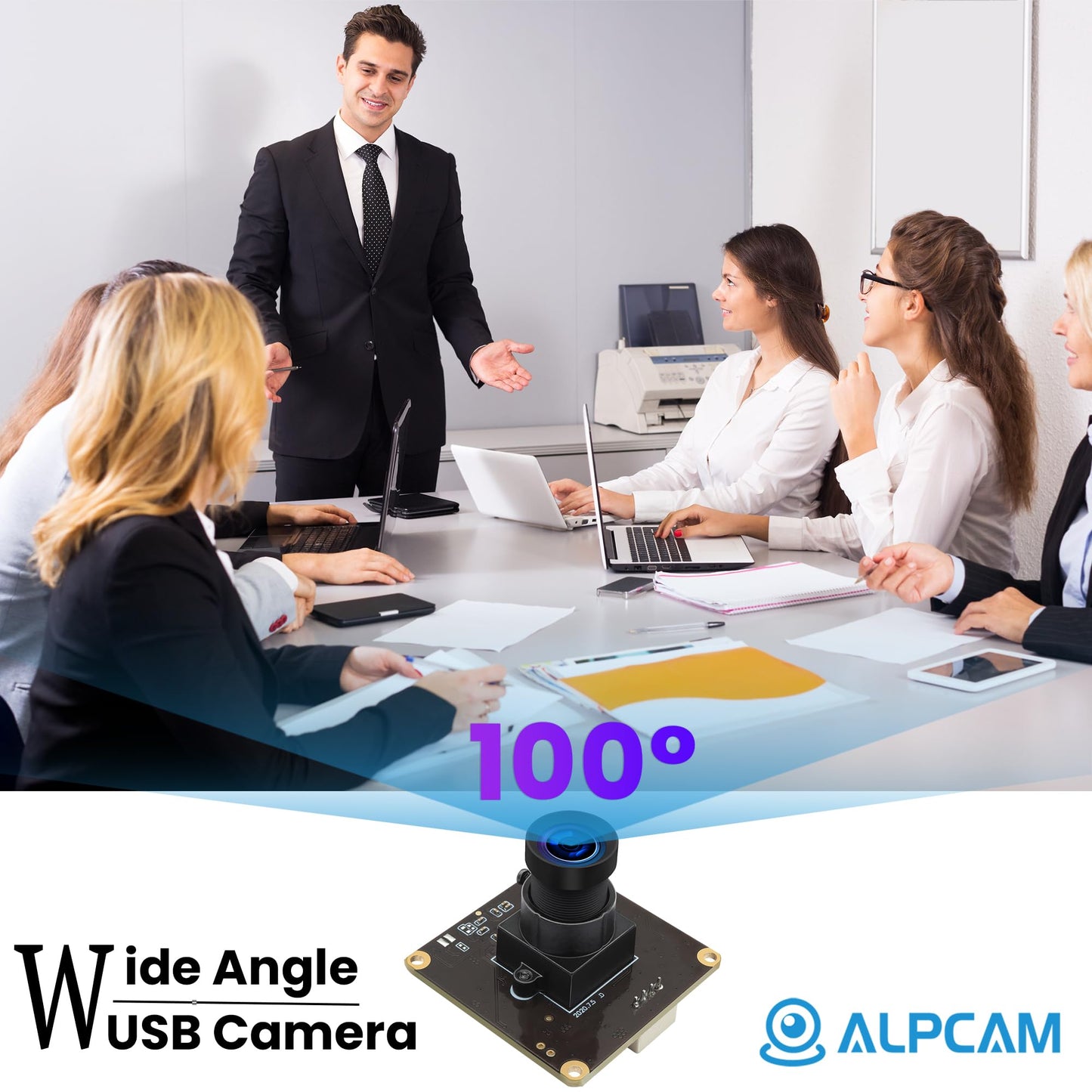 ALPCAM 1080P USB Camera Module HD 2MP High Speed 60fps 120fps 260fps Indudtrial Mini Webcam UVC Golf Swing Camera Module with No Distortion Lens for Linux Windows Android