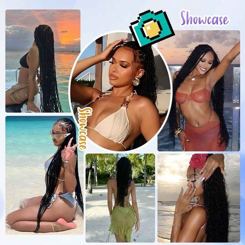 Deep Wave Human Braiding Hair for Boho Braids – 20 Inch 120g 3 Bundles/Pack Auburn Ginger, 100% Unprocessed 12A Brazilian Virgin Hair Bulk, No Weft, Wet & Wavy Curly Knotless Extensions