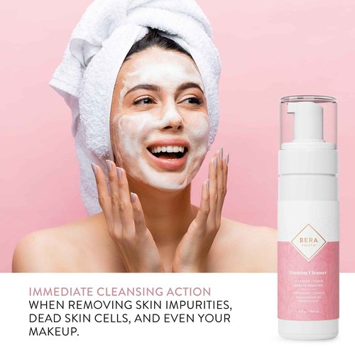 L'eudine Face Care System: Foaming Facial Cleanser, Anti-Aging Cream & Vitamin C Serum - 3 Product Bundle to Reduce Wrinkles, Hydrate & Tone Skin, 100% Natural Ingredients