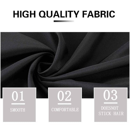 Black Barber Cape, Professional Nylon Waterproof Hair Cutting Cape with Snap Closure Salon Cape, 62" x 54" Hairdressing Cape (Black-8 Pack)