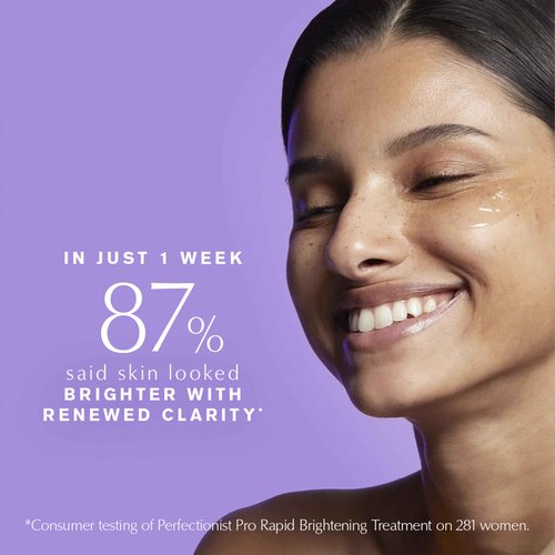 Estée Lauder Perfectionist Pro Rapid Brightening Treatment Face Serum with Ferment3 + Vitamin C| Targets Dark Spots, 1 Fl Oz