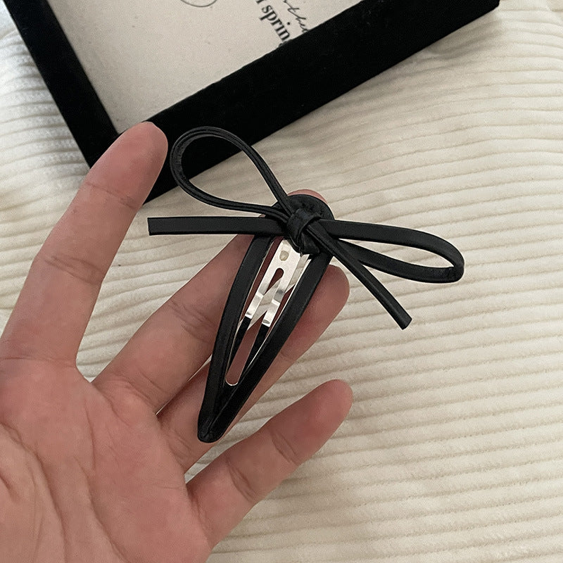 Cropped Bow Hair Clips Set for Women - Fashion Hair Accessories