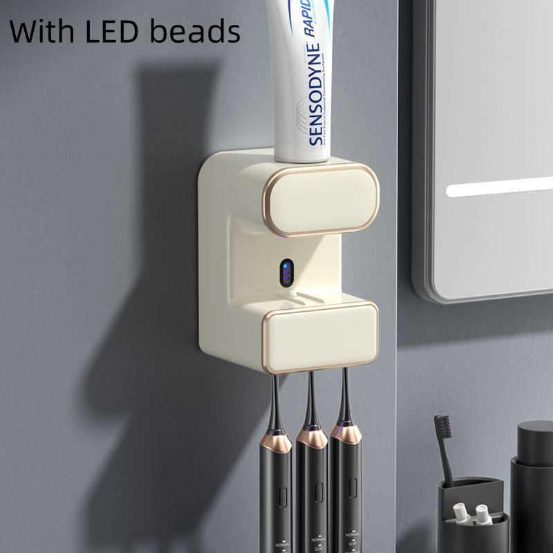 Disinfection Toothpaste Squeezing Tool with Intelligent Induction Toothbrush Holder