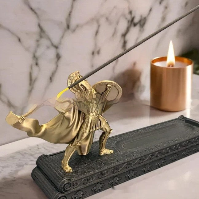 3D Samurai Incense Burner Stick Holder Decorative Gift for Home & Garden