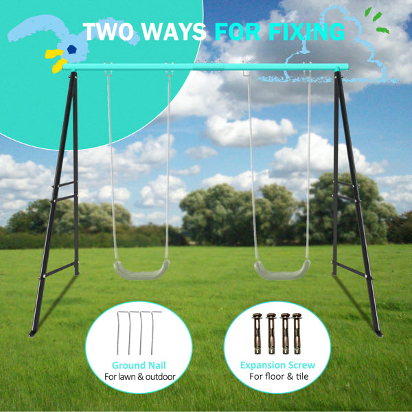 Heavy-Duty Swing Stand Frame for Kids and Adults - Green Outdoor & Indoor Safety Support