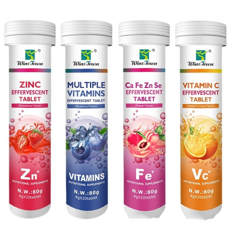 Effervescent Vitamin C Supplement Tablets - Orange Flavor