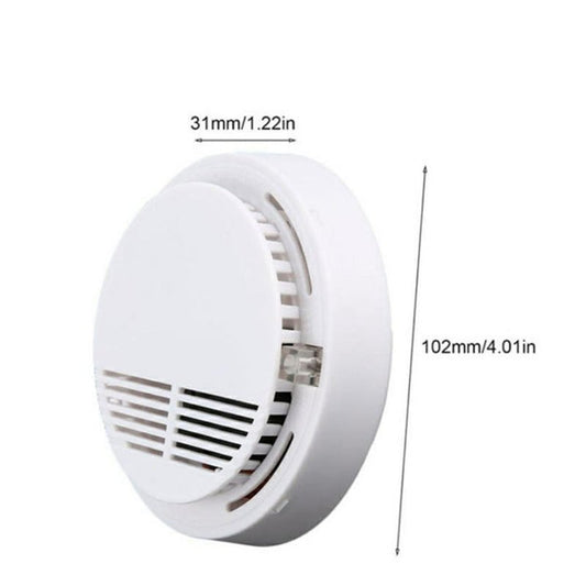 (2 Pack) Smoke Alarm Detector Home Fire Safety Sensor Alert Battery