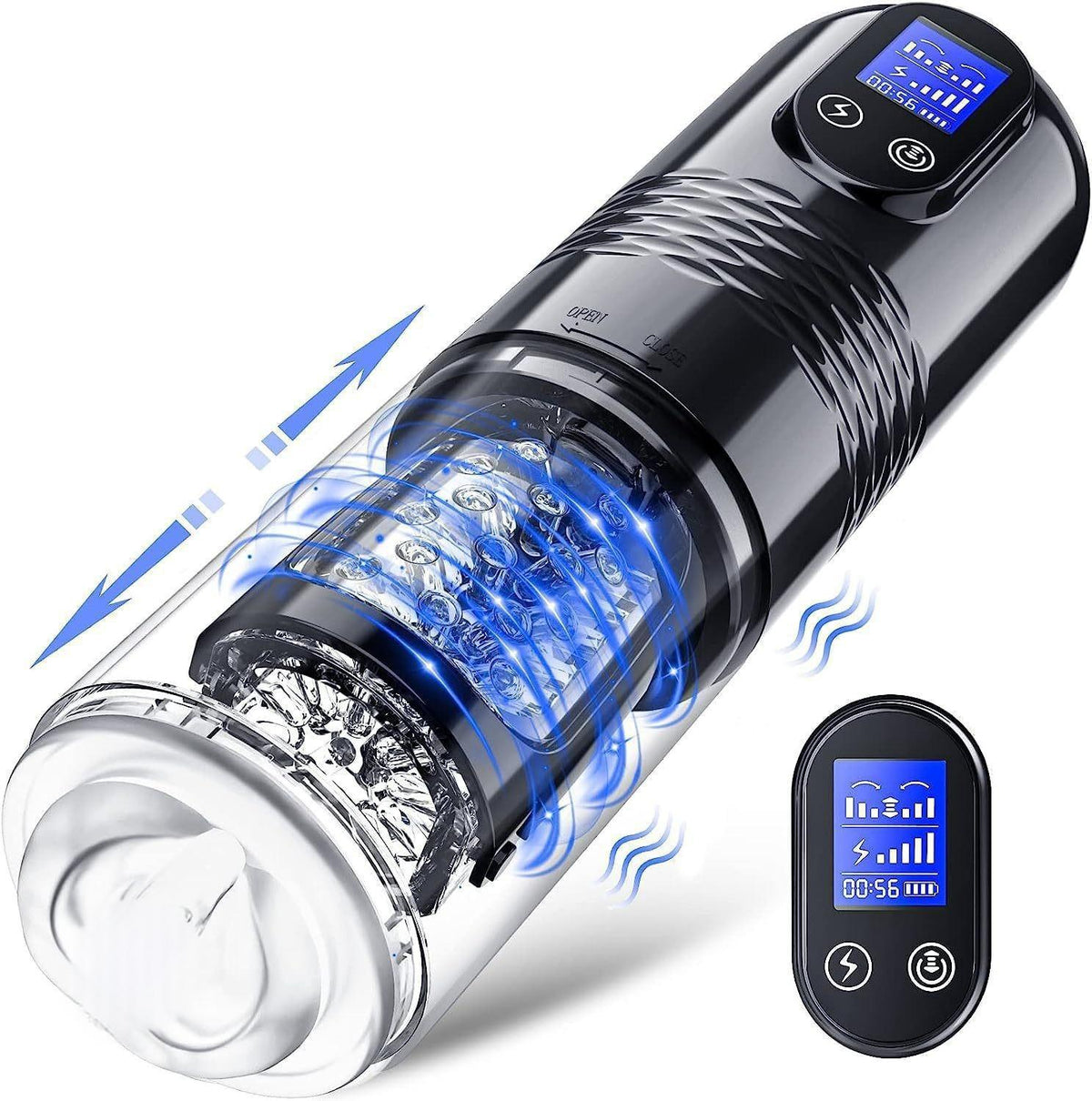Automatic Male Masturbation Cup with Pulse and Telescoping Action - Adult Sex Toy
