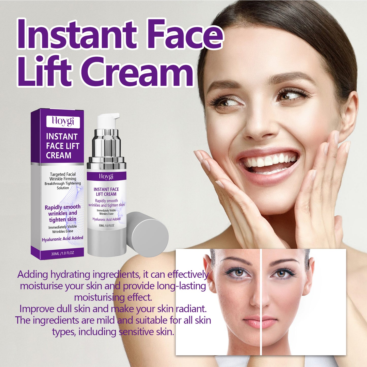Firming Facial Cream with Retinol & Collagen for Fine Lines & Wrinkles