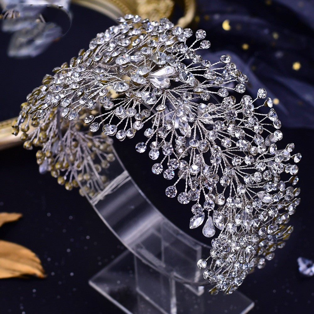 Rhinestone Bridal Headdress – Luxurious Wedding Headpiece