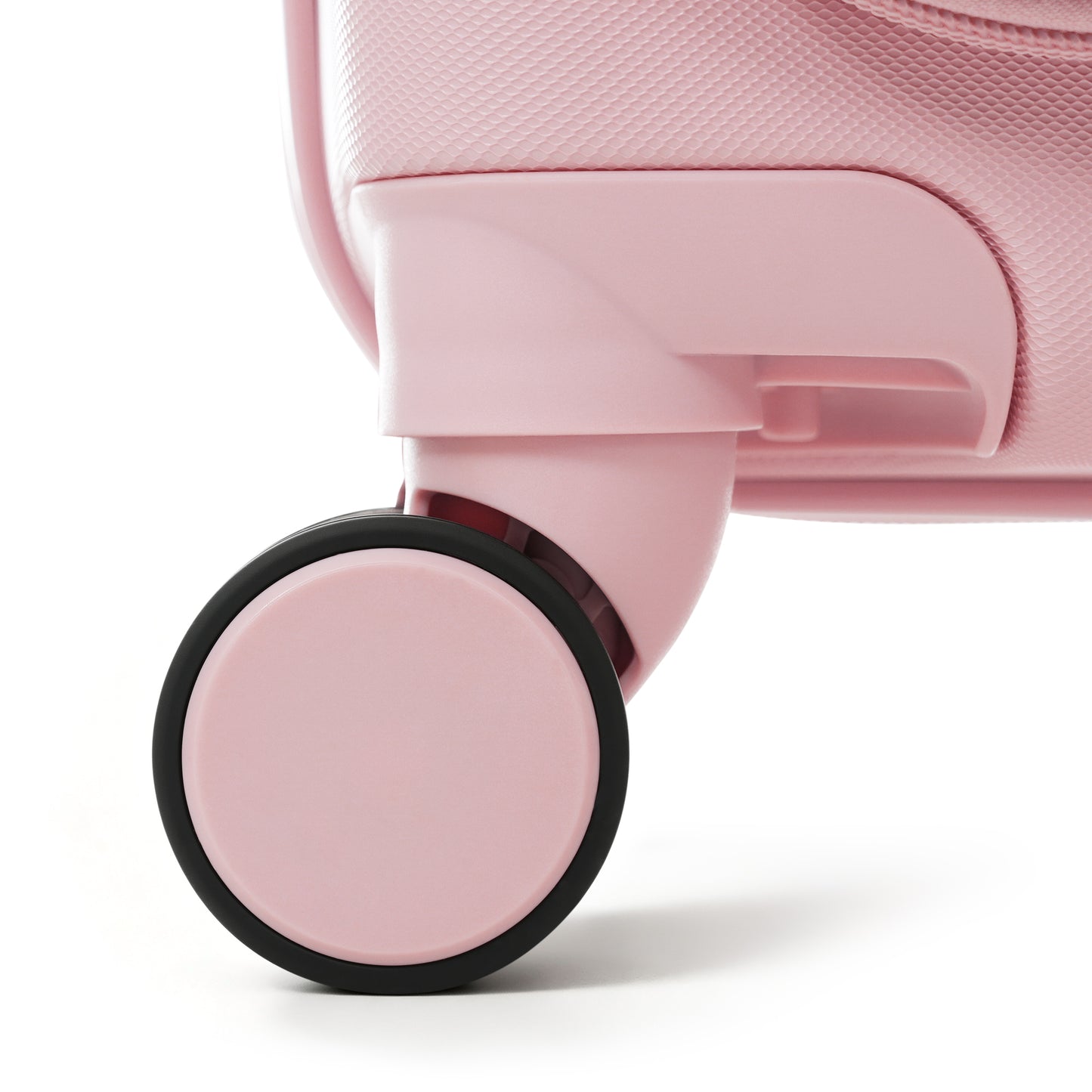 4-Piece Pink Luggage Set with USB Charging Ports & Toiletry Bag