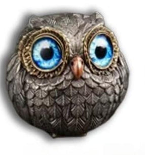 Owl-Shaped Wind Chime Home Decor Ornament - Metal Chinese Style
