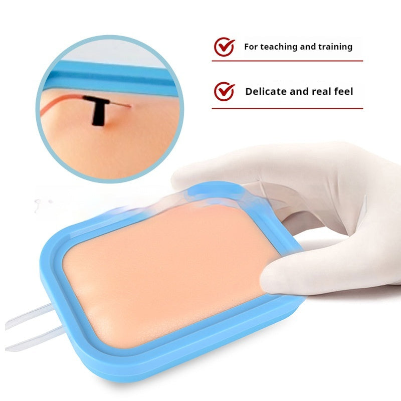 Blood Collection Practice Skin Mold for Medical Training - Silicone & Plastic