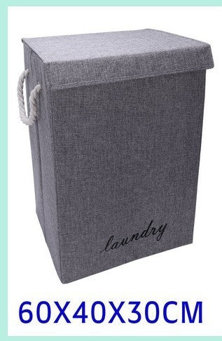 Foldable Laundry Basket with Handles - Large Linen Storage Bin for Home