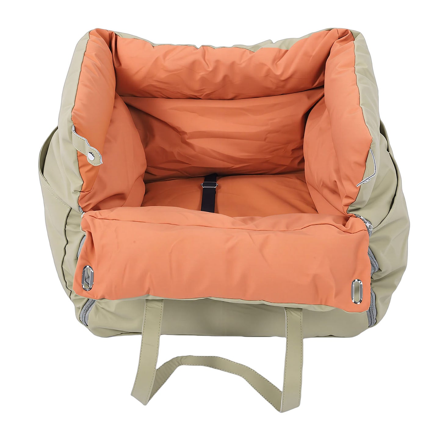 Portable Car Pet Bed for Dogs and Cats - Washable Travel Dog & Cat Seat with Harness