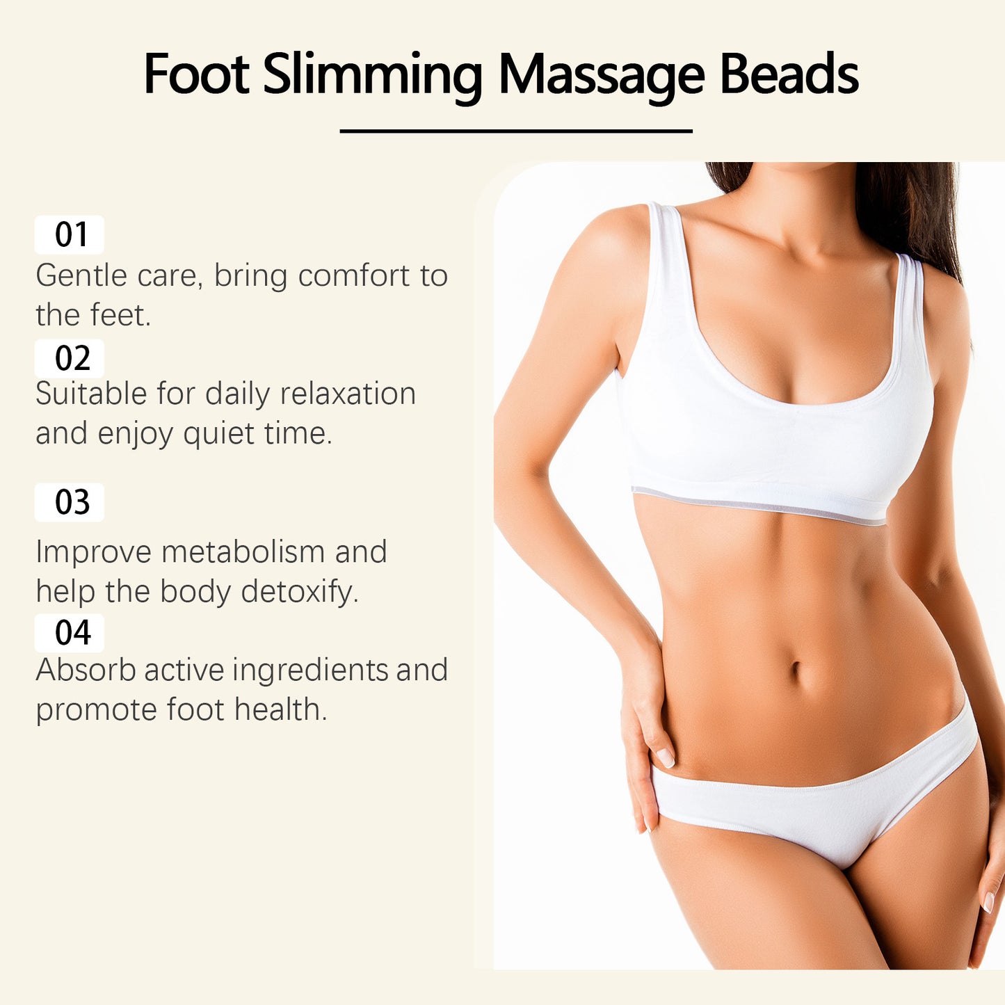 Foot Bath Beads Firming Skin 10 Pieces - Relaxing Foot Care Treatment