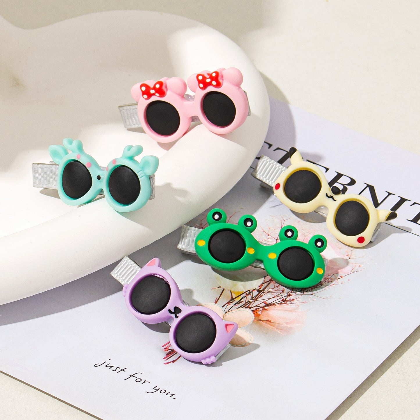 Cute Cartoon Duckbill Hair Clips - Set of 2 Random Colors