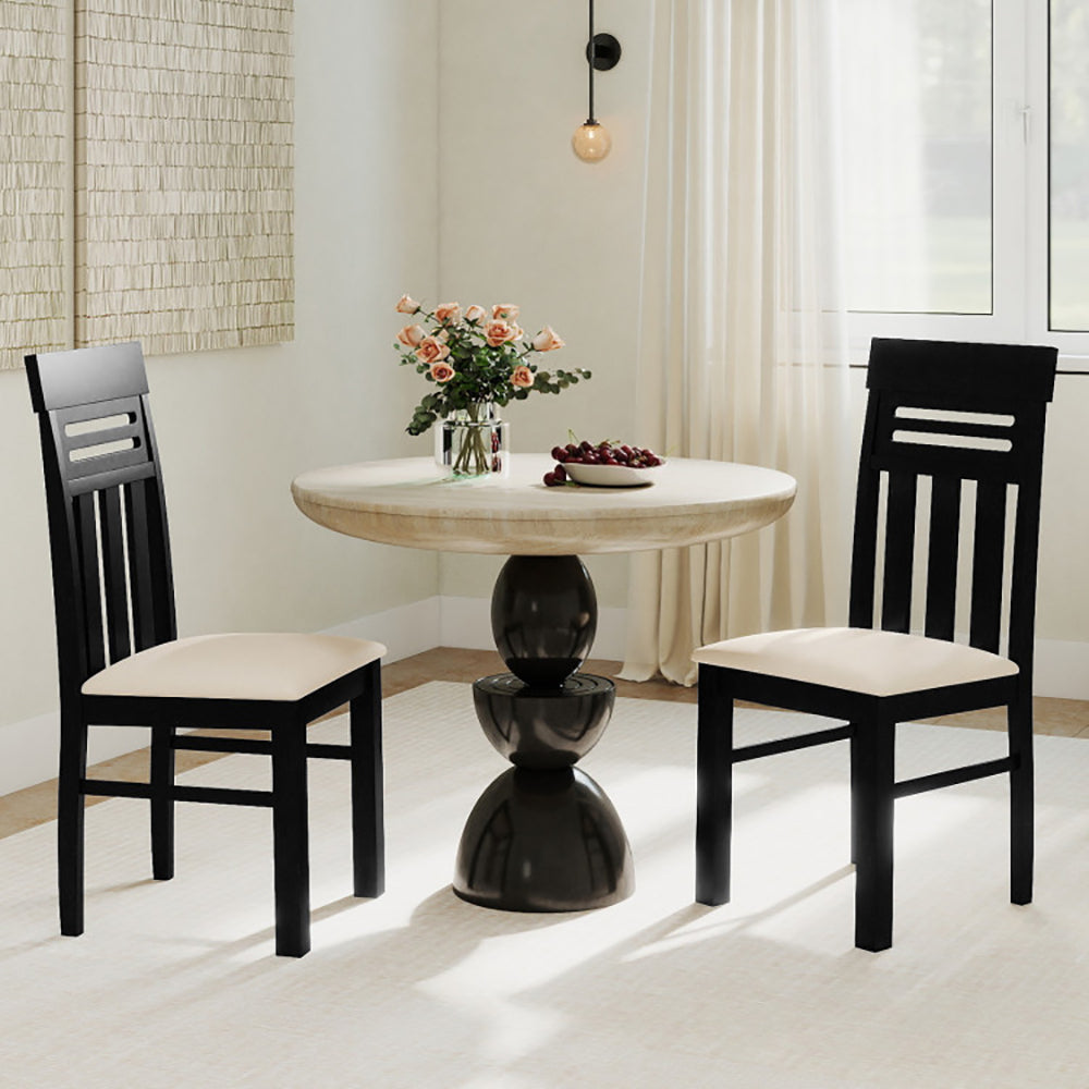 Dining Chairs High Back Room Set Of 2 PU Leather Up 330 Lbs For