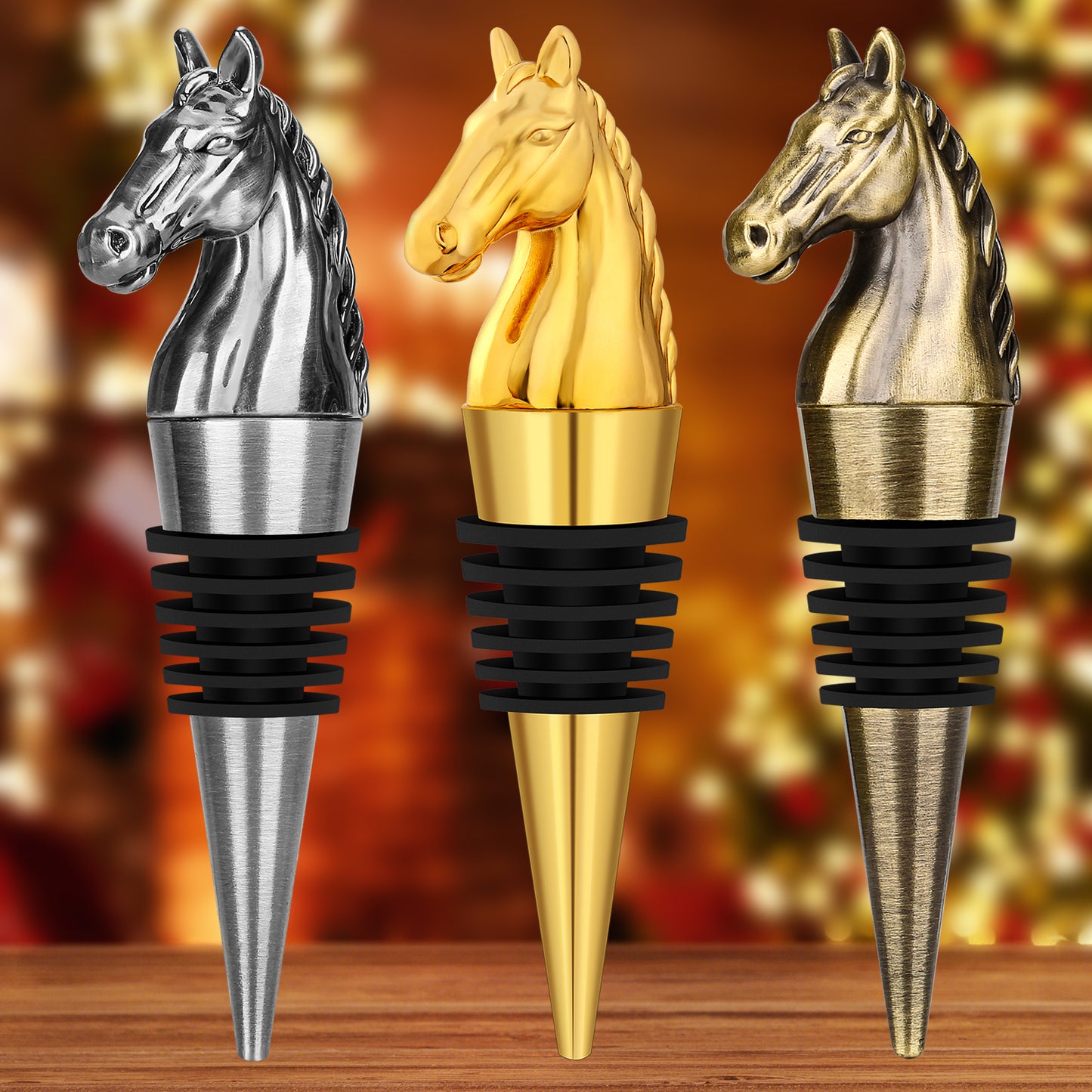 Horse Head Wine Bottle Stopper - Fun Animal-Shaped Design
