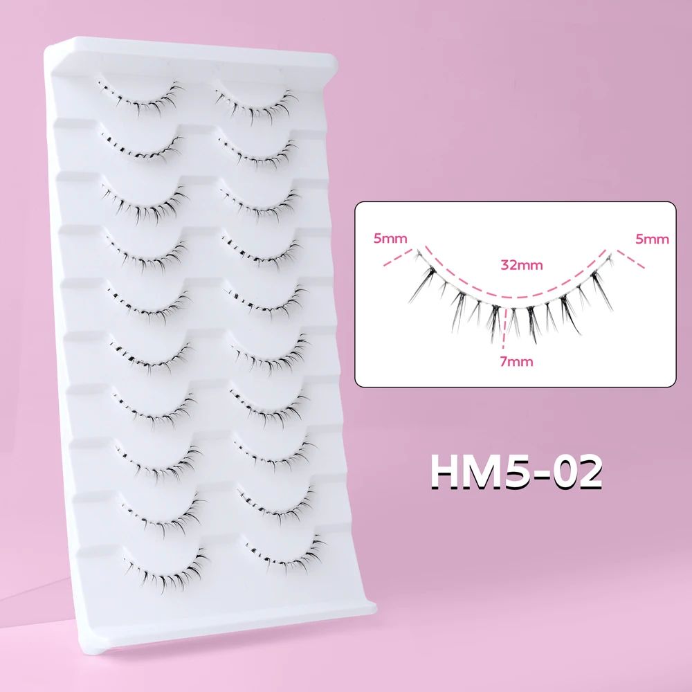10 Pairs Stylish False Eyelashes - Manga Lowe Eye Makeup Lashes