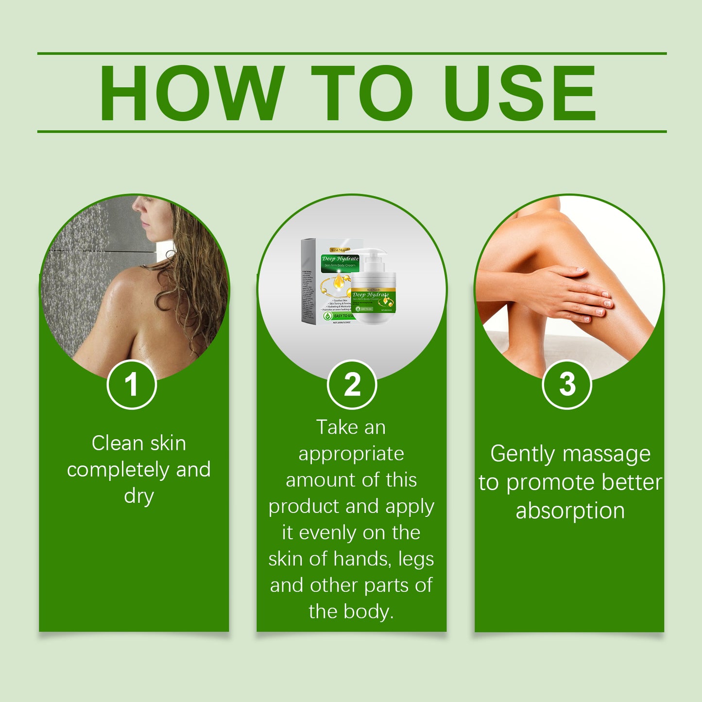 Moisturizing Body Cream with Shea Butter & Aloe Vera for Smooth Skin - 100g