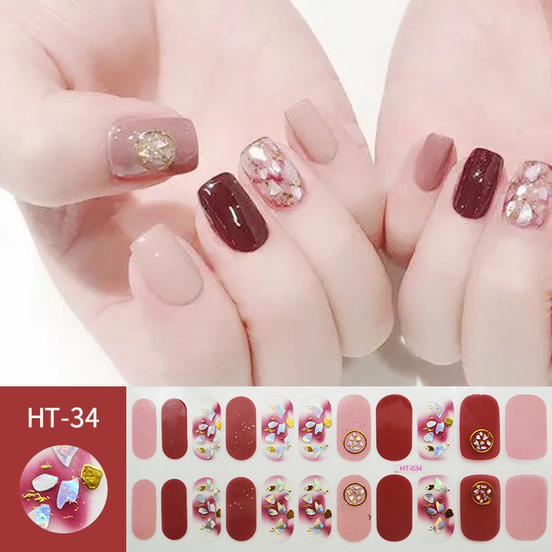 Gold Star Moon Laser Nail Stickers