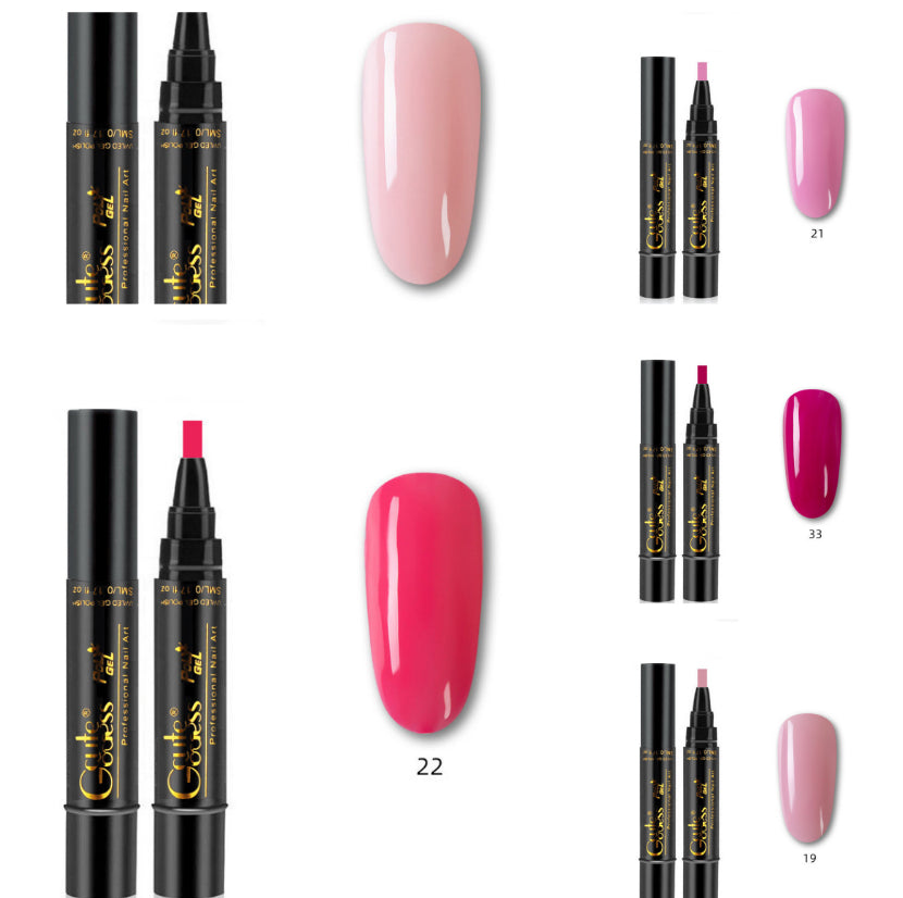 3-in-1 Magnetic Nail Art Pen - Quick-Dry Gel for French & Water Ripple Effects