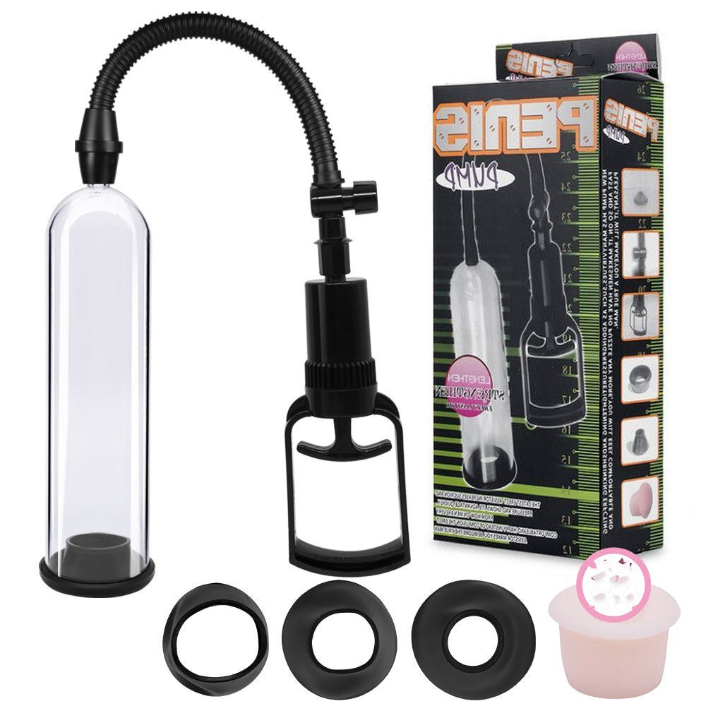 Men's Negative Pressure Penis Booster Exercise Device - Silicone Home Use