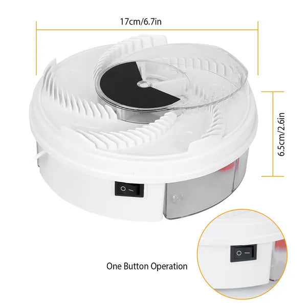 USB Powered Electric Fly Trap - Kids-Friendly & Easy to Clean